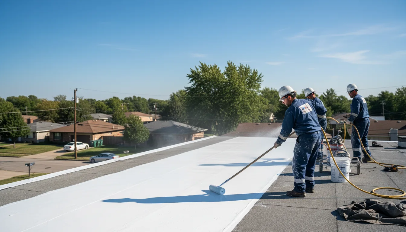 Commercial roof coating in Morris, PA near me